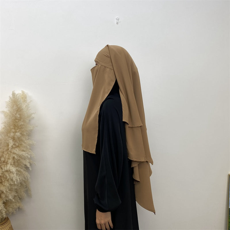 Ensemble de niqab Nida Khimar, 14 couleurs au choix, pour femmes musulmanes