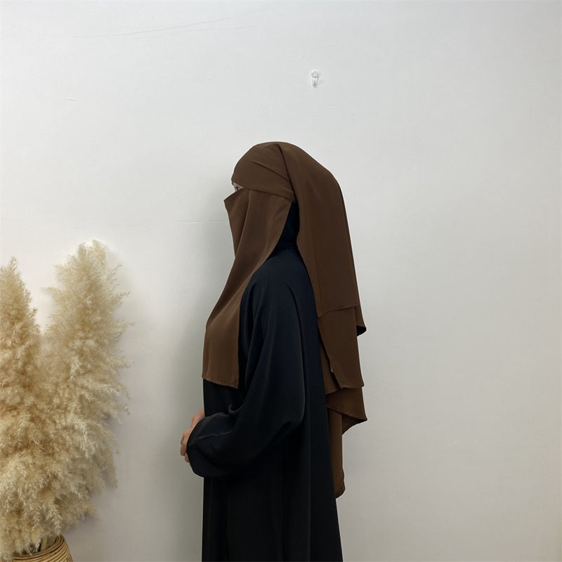Ensemble de niqab Nida Khimar, 14 couleurs au choix, pour femmes musulmanes