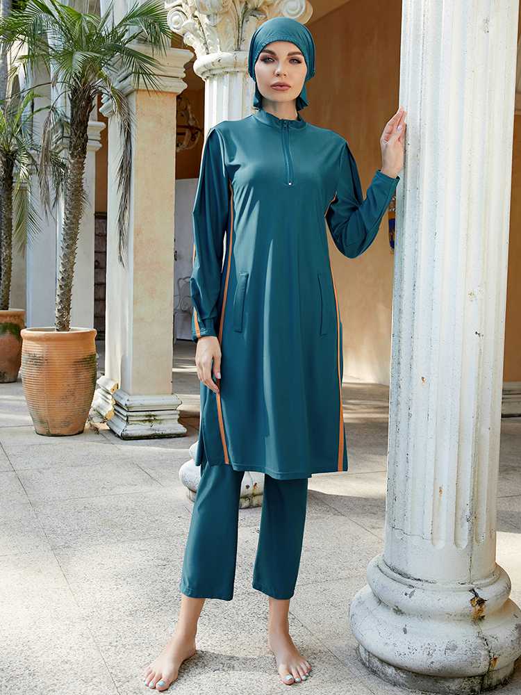 Maillot de bain halal Burkini 3 pièces, couverture intégrale, #2510391
