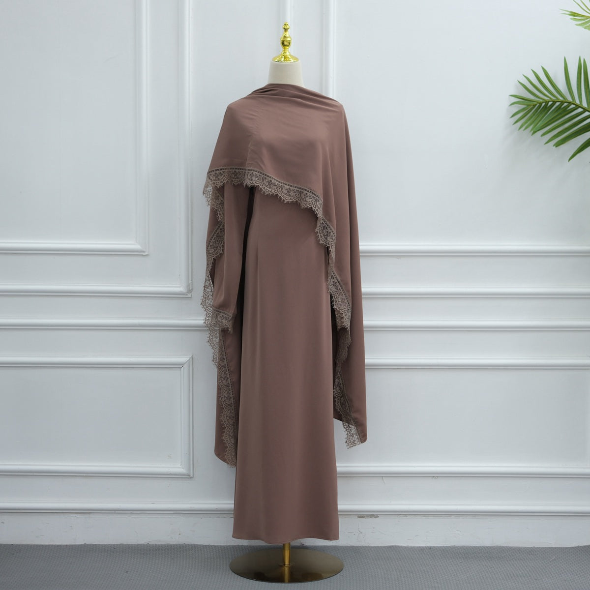 Muslim Women Nida Abaya Dress With Cape #261363
