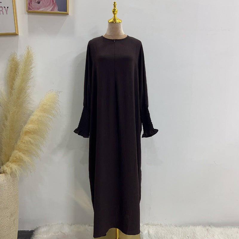 Robe Abaya Farasha en polyester/coton pour femmes musulmanes