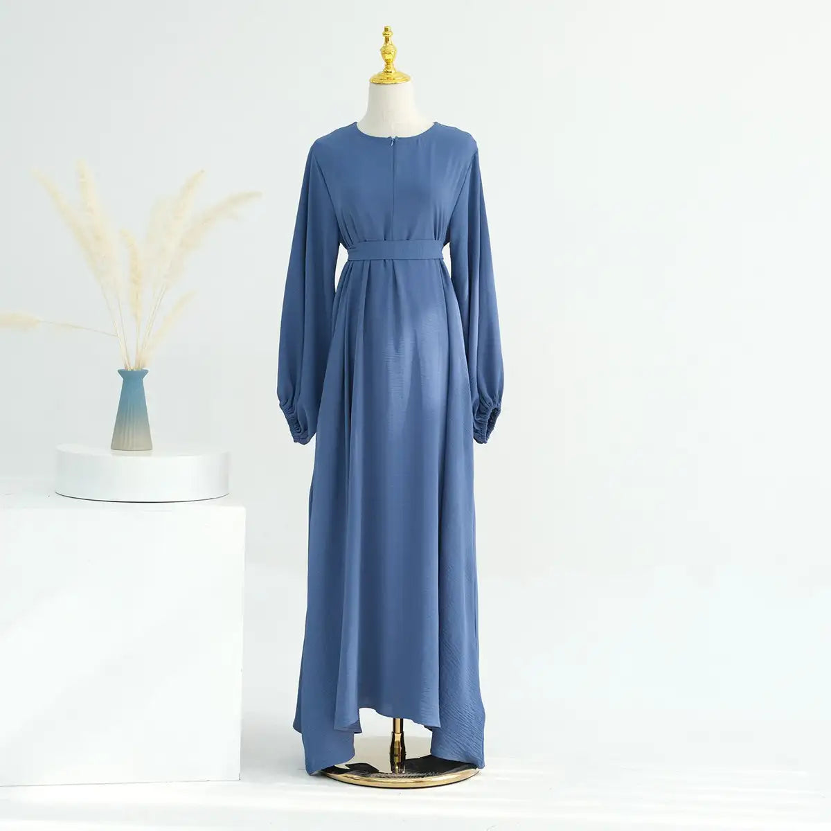 Robe Abaya à manches bouffantes pour femmes musulmanes