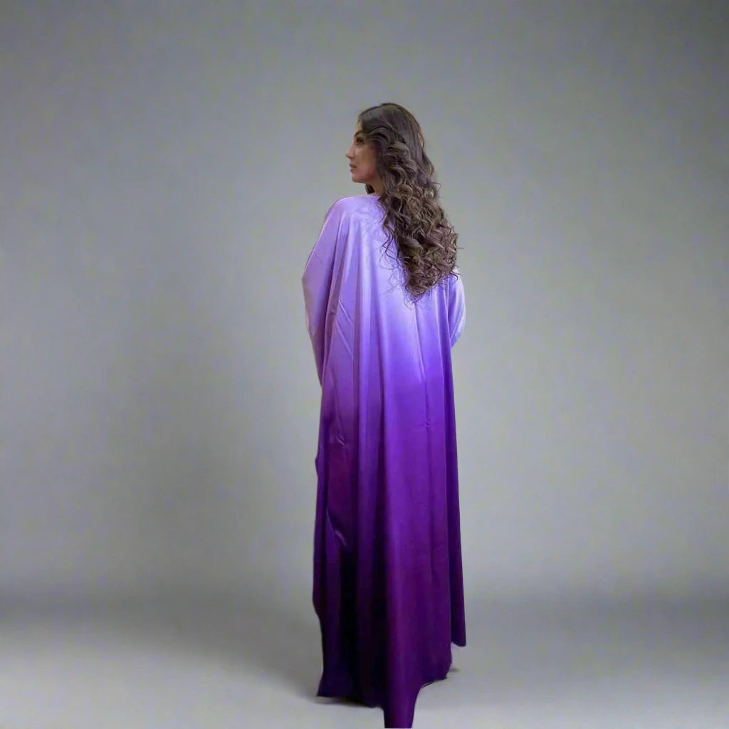 Robe Abaya Farasha à manches chauve-souris taille unique