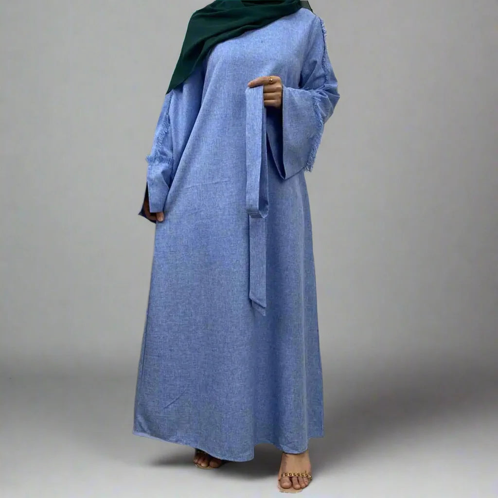 Robe Abaya arabe unie à la mode modeste