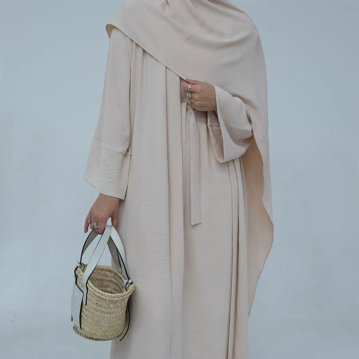 Ensemble 2 pièces Abaya pour femmes arabes, 12 couleurs au choix, sans abaya ni robe intérieure