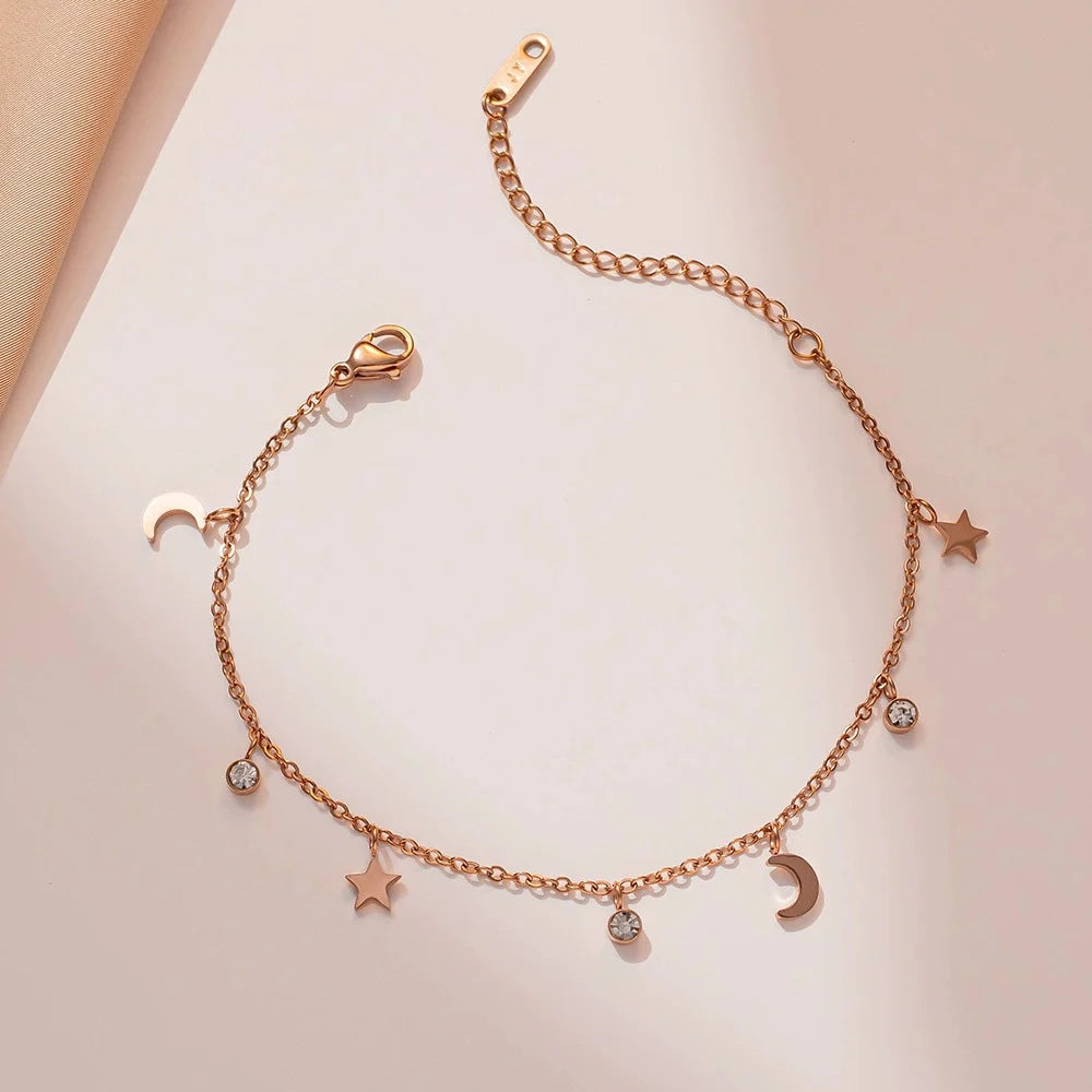 Bracelet Lune et Étoile avec boîte #UN968