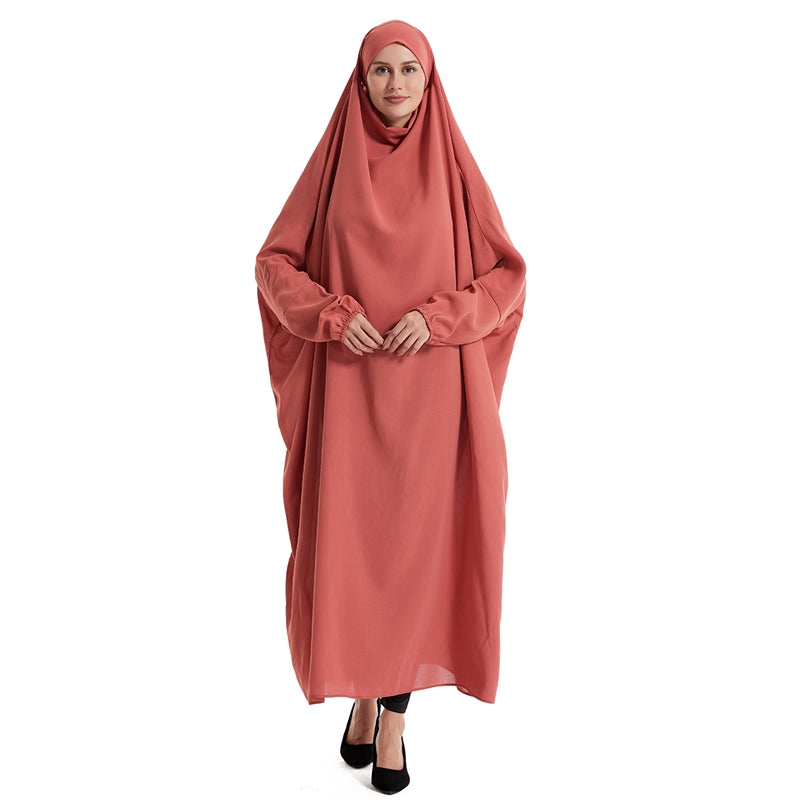 Robe de prière Farasha à manches chauve-souris, jilbab, abaya