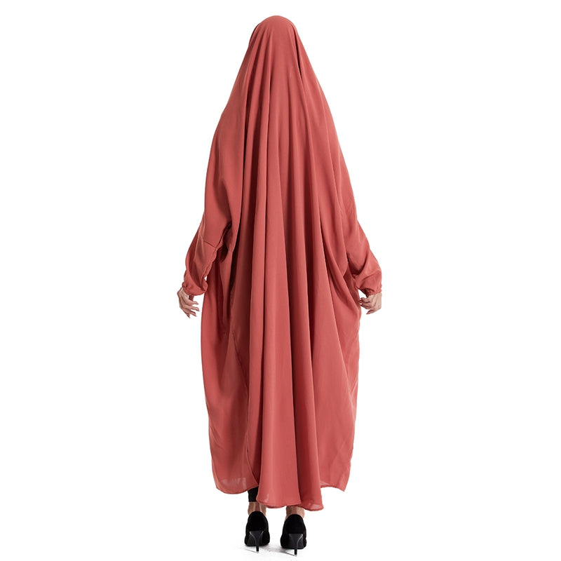 Robe de prière Farasha à manches chauve-souris, jilbab, abaya