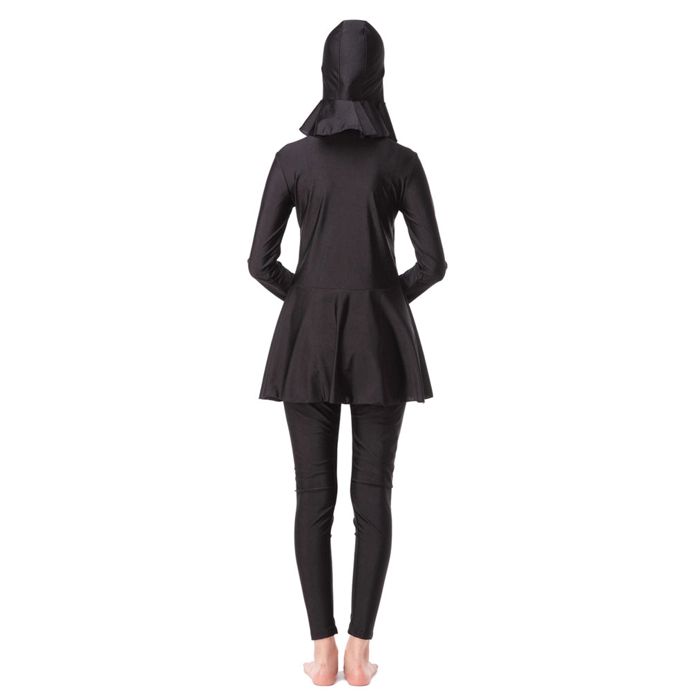Maillot de bain burkini pour femmes musulmanes, ensemble 3 pièces, #2510D