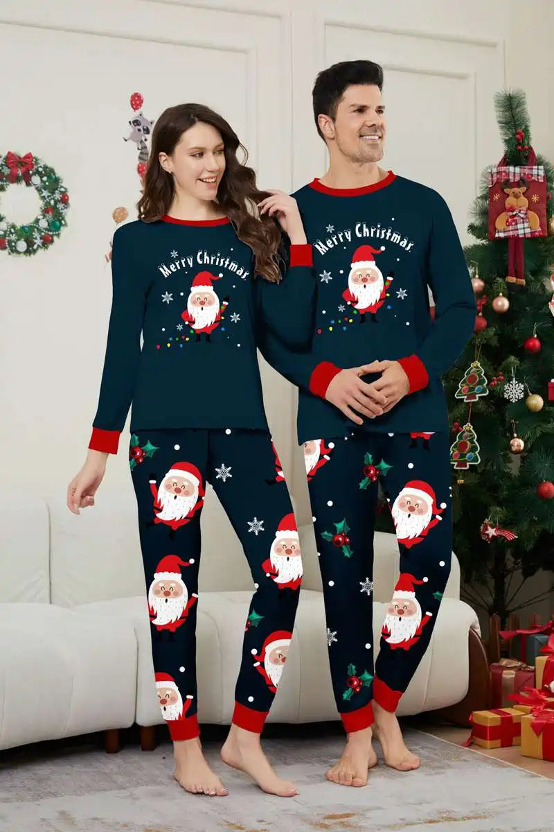 Pyjama de Noël assorti pour toute la famille, motif Père Noël, #241128