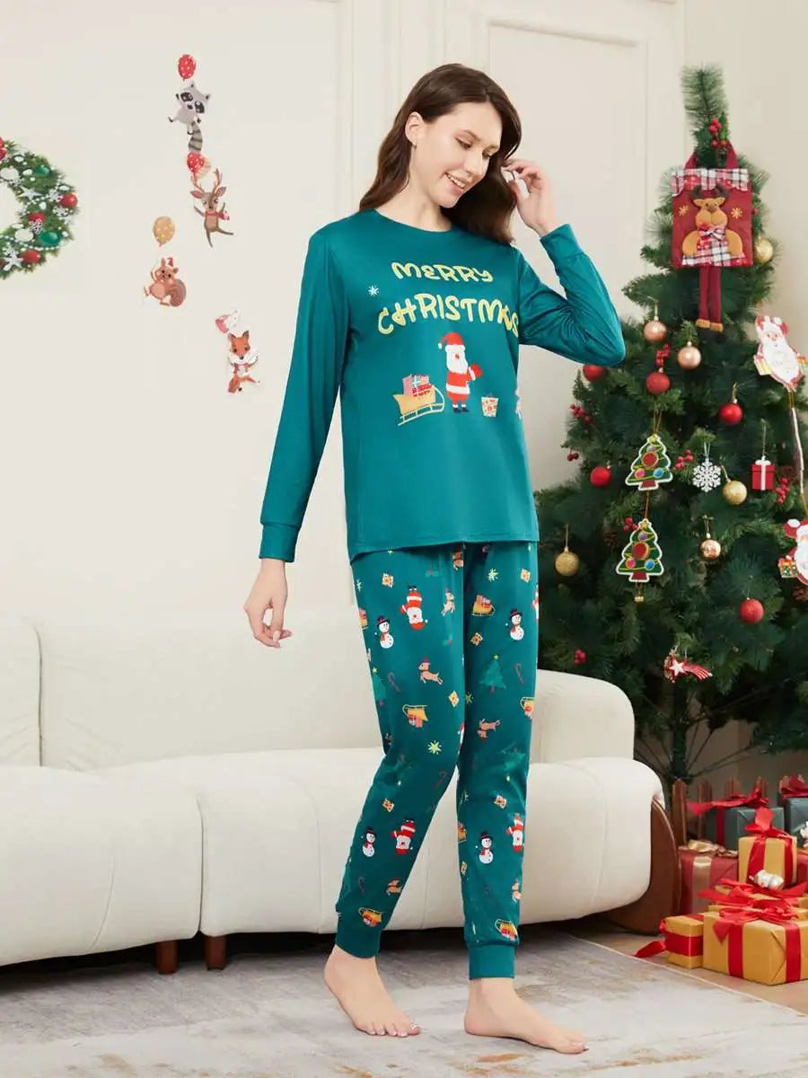Ensembles de pyjamas de Noël en famille, imprimés et assortis