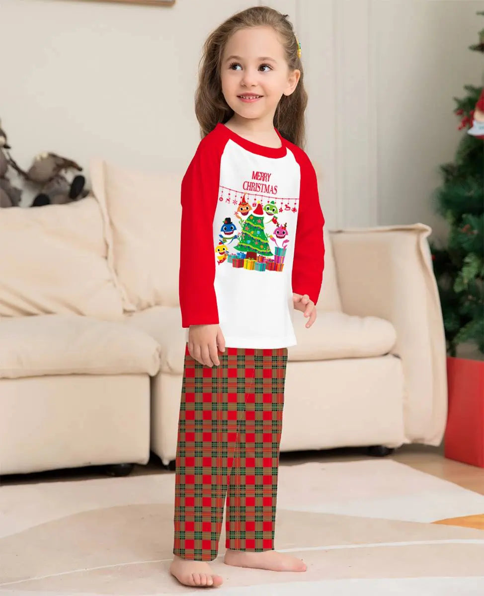 Ensemble pyjama de Noël imprimé pour toute la famille #24051