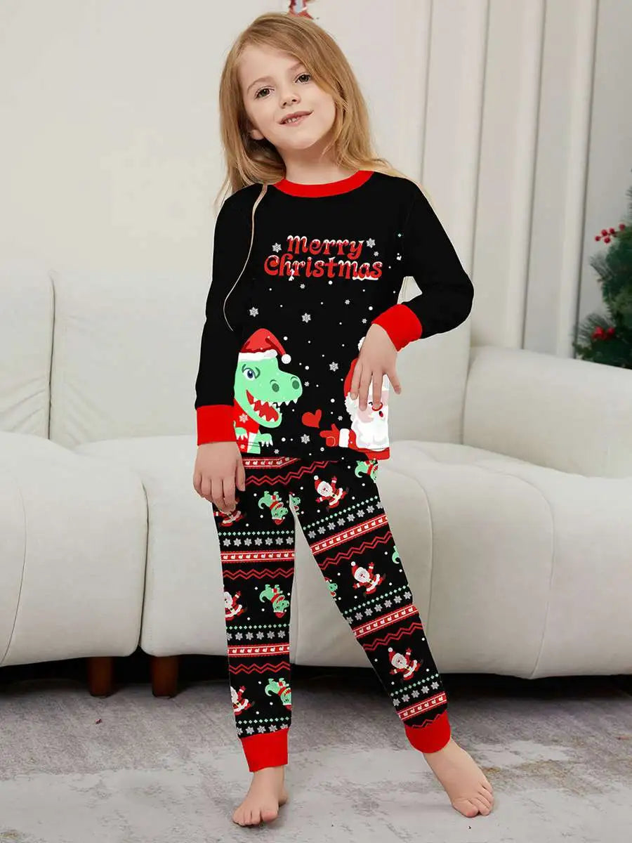 Pyjama de Noël assorti pour toute la famille, motif dinosaure, n° 242321