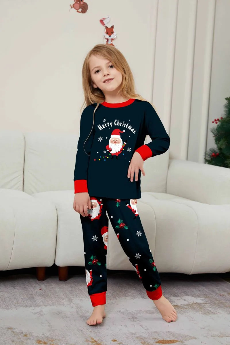 Pyjama de Noël assorti pour toute la famille, motif Père Noël, #241128