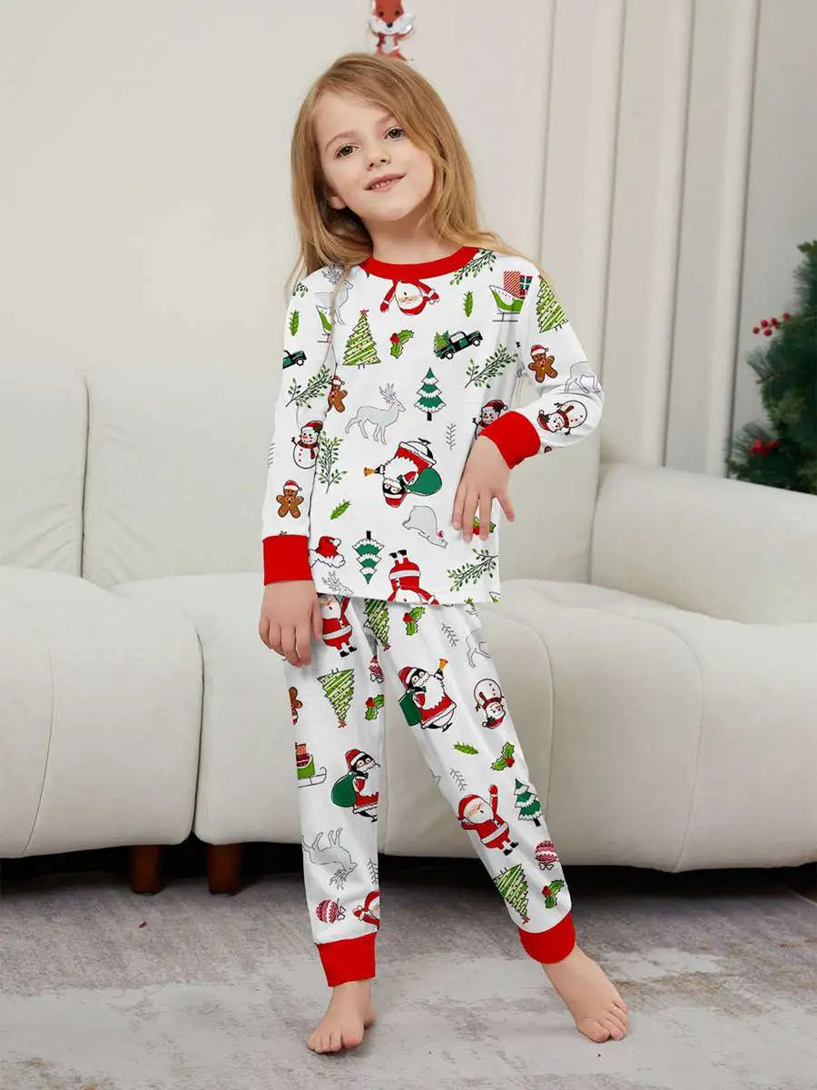 Ensemble pyjama de Noël imprimé assorti pour toute la famille #24596