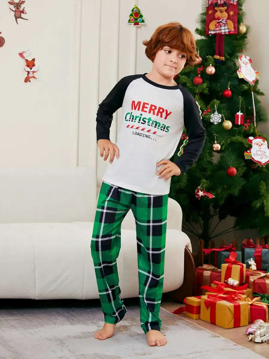 Ensemble pyjama de Noël imprimé assorti pour toute la famille #24531
