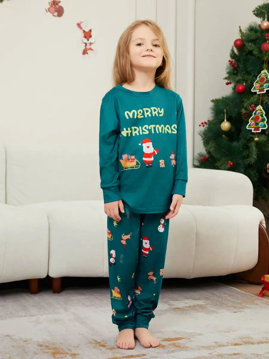Ensembles de pyjamas de Noël en famille, imprimés et assortis