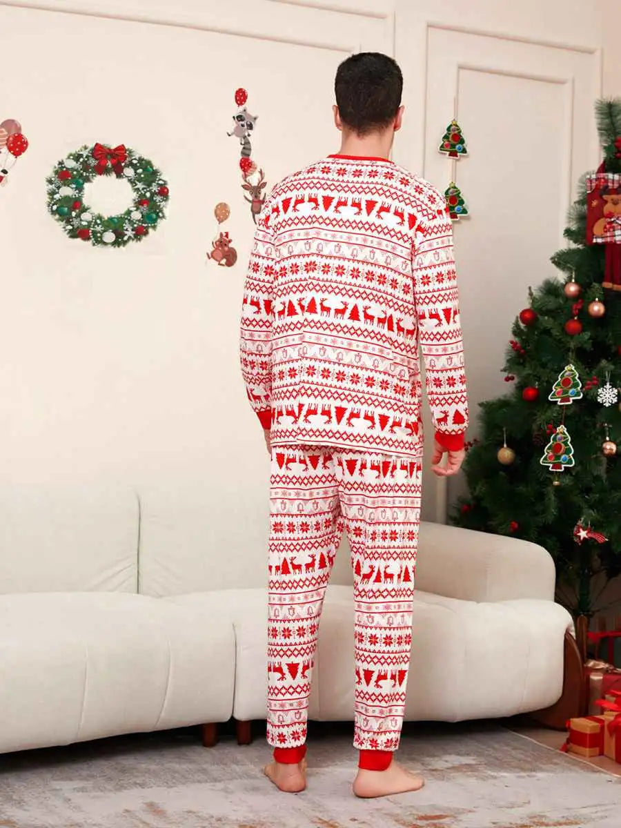 Reindeer Pjs Family Matching Christmas Pajamas Sets #24518