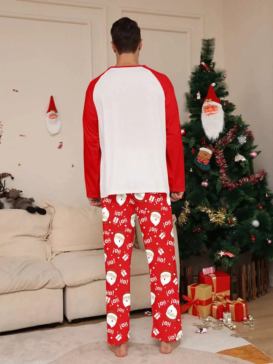 Ensembles de pyjamas de Noël assortis pour toute la famille avec le Père Noël