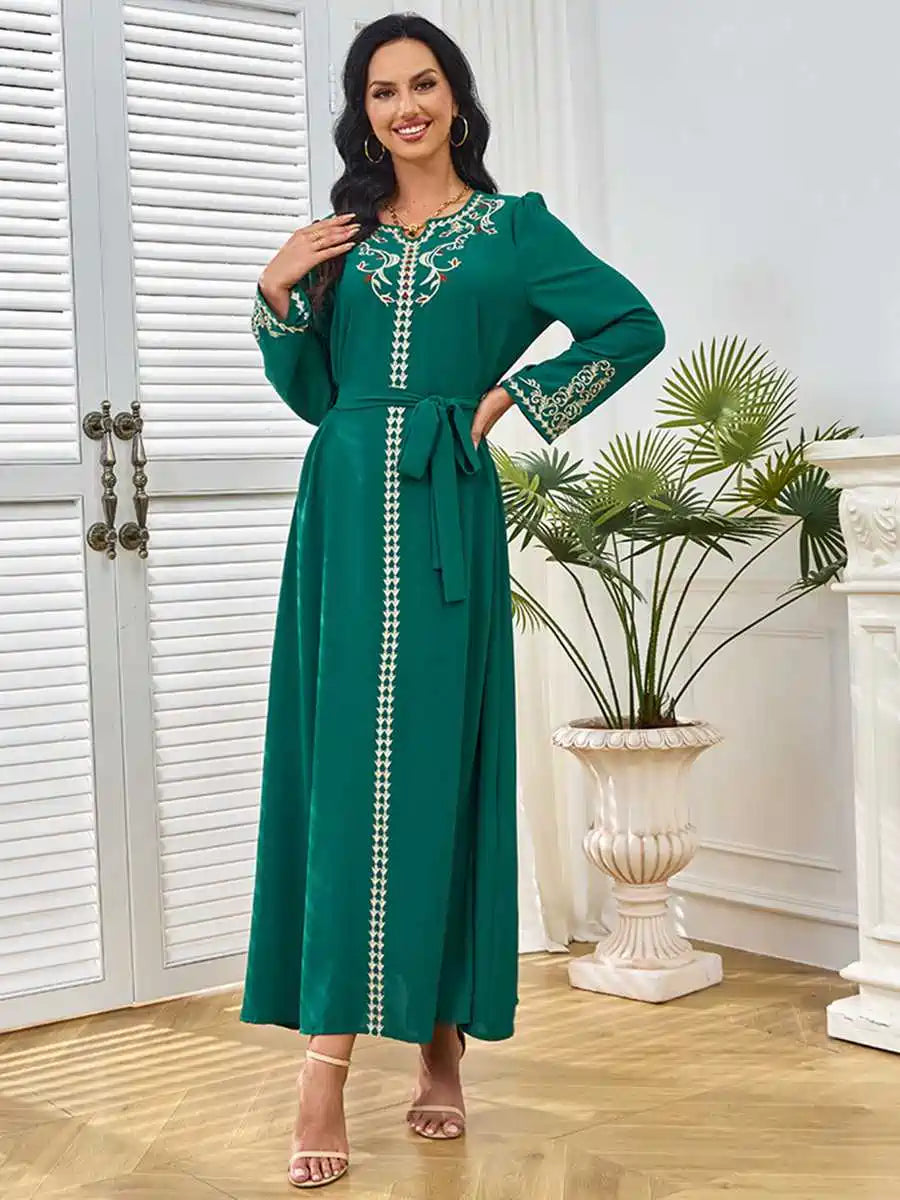 Robe de l'Aïd brodée Caftan Robe Kaftan #25256