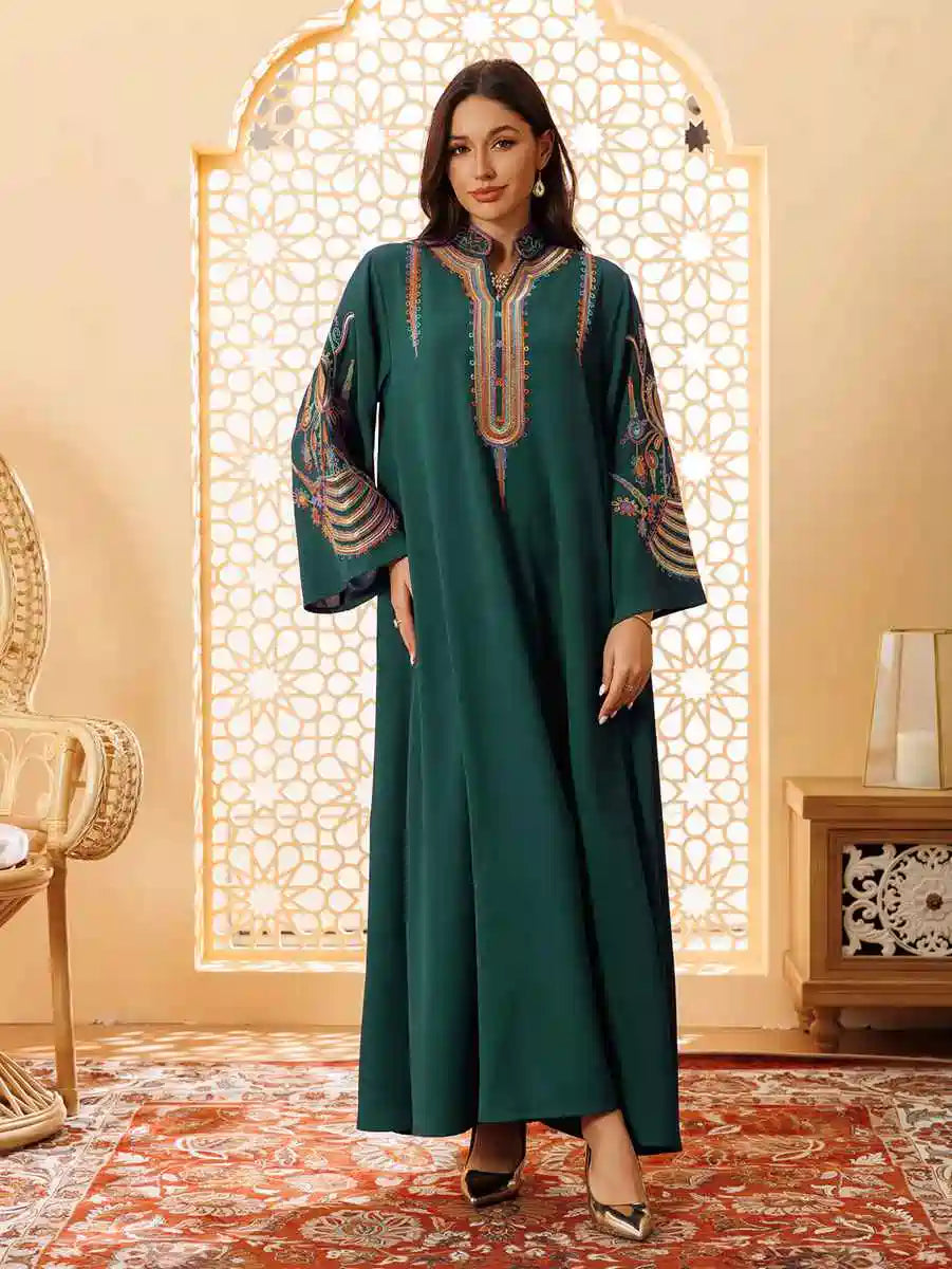 Eid Rope Embroidery Kaftan Caftan Dress