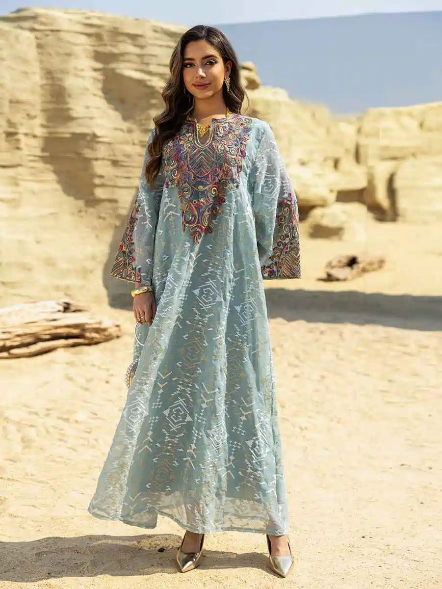 Eid Dress Doris Embroidery Caftan Kaftan Dress #25464