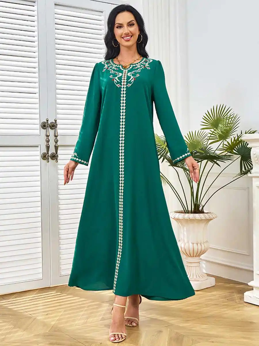 Robe de l'Aïd brodée Caftan Robe Kaftan #25256