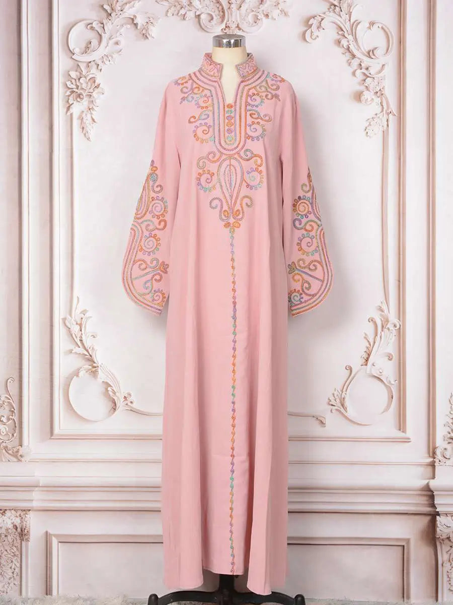 Rope Embroidery Eid Caftan Kaftan Dress #25MT228