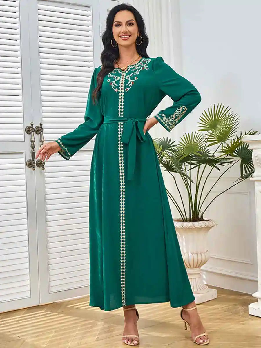 Robe de l'Aïd brodée Caftan Robe Kaftan #25256