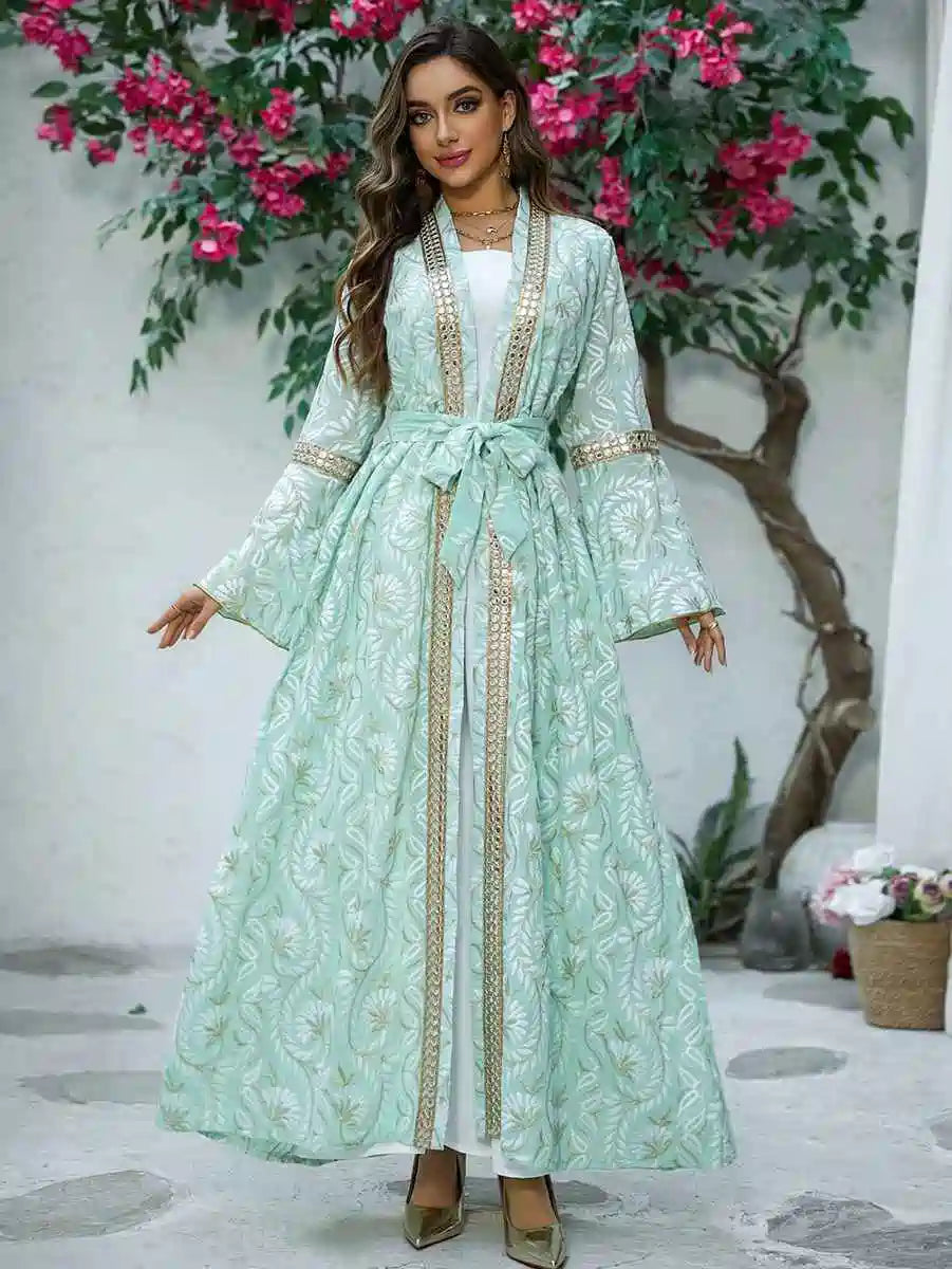 Caftan Kaftan Dress - 2 Pieces Set - Embroidery Fabric - Eid Outfits - #25460
