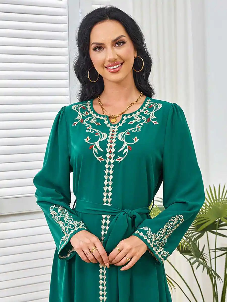 Robe de l'Aïd brodée Caftan Robe Kaftan #25256