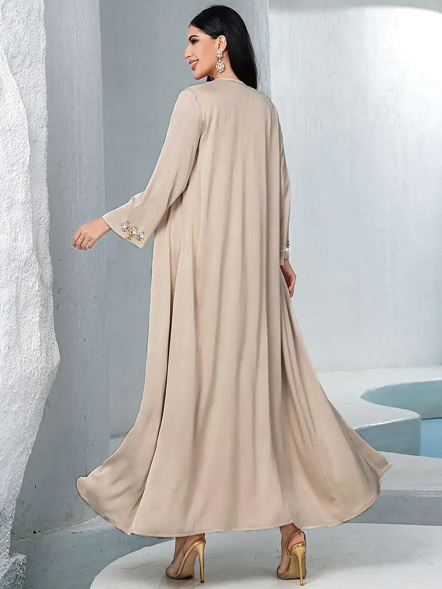 Ensemble 2 pièces avec strass Hotfix, robe caftan Mukhawar #255148