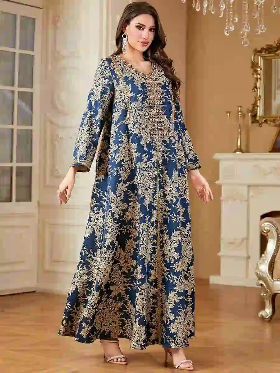 Robe de l'Aïd brodée de perles, caftan, robe caftan #254336