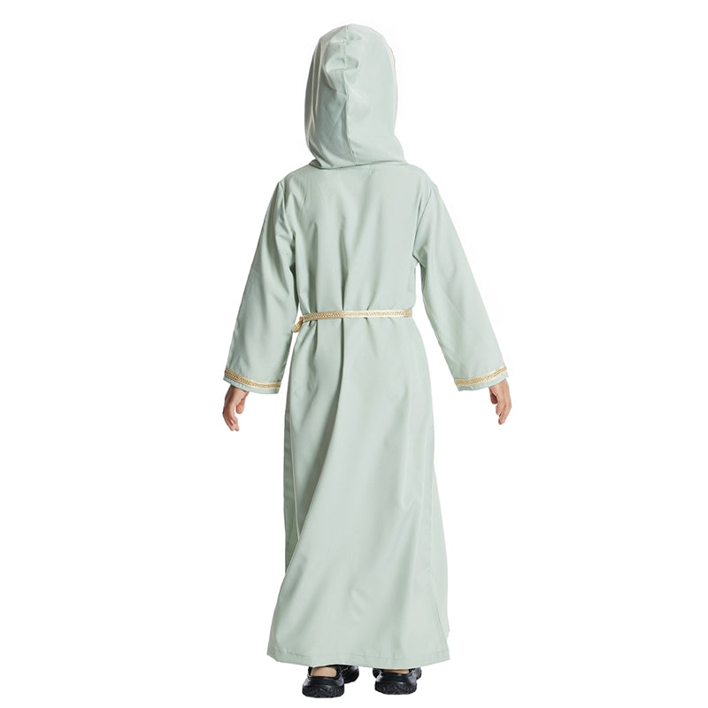 Robe Abaya à capuche pour fille arabe du Moyen-Orient