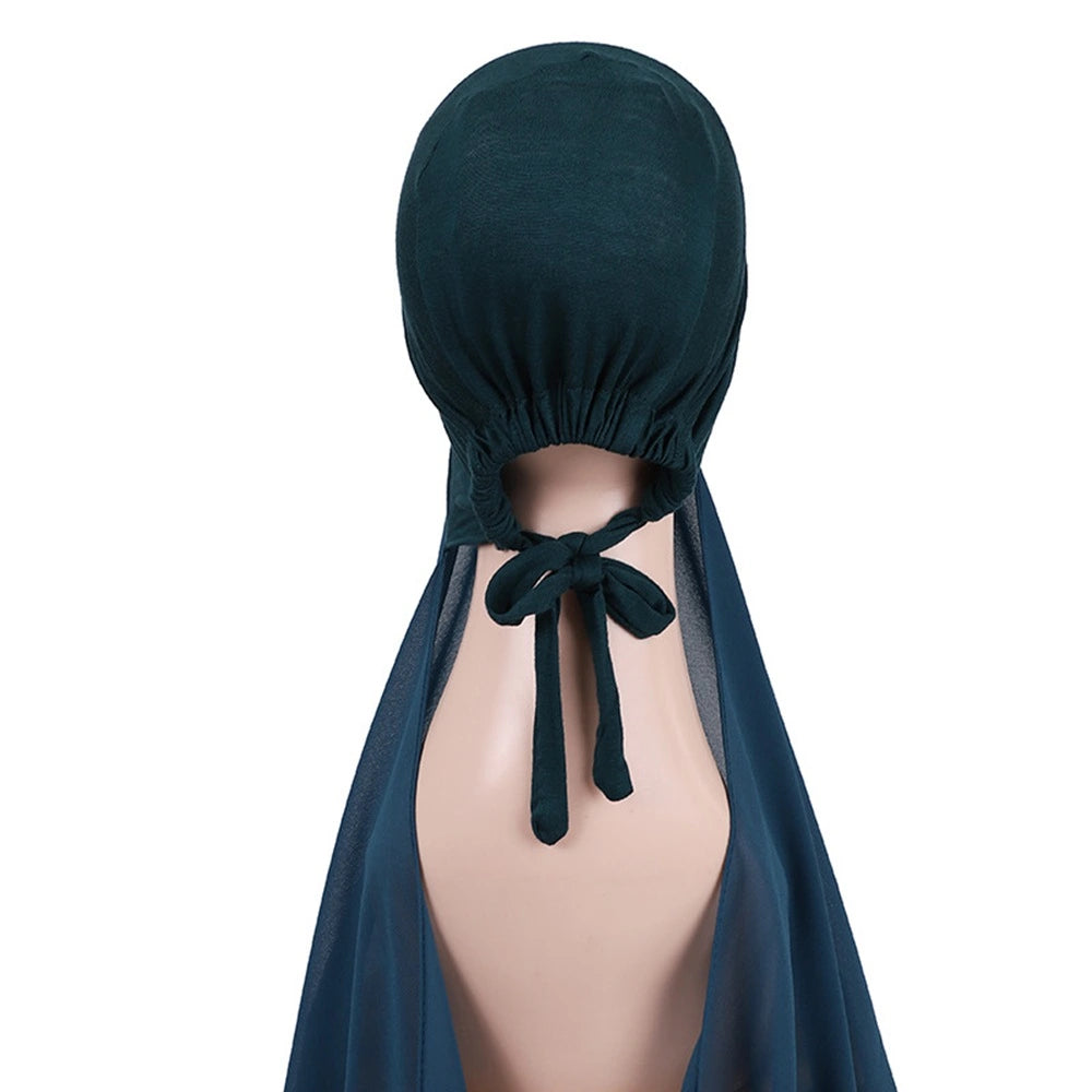 Hijab avec bonnet assorti pour femmes musulmanes #25001