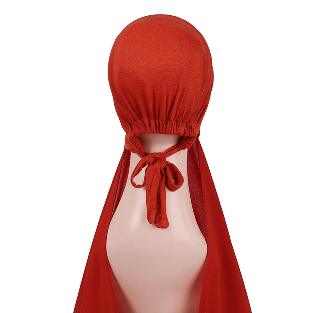 Hijab avec bonnet assorti pour femmes musulmanes #25001