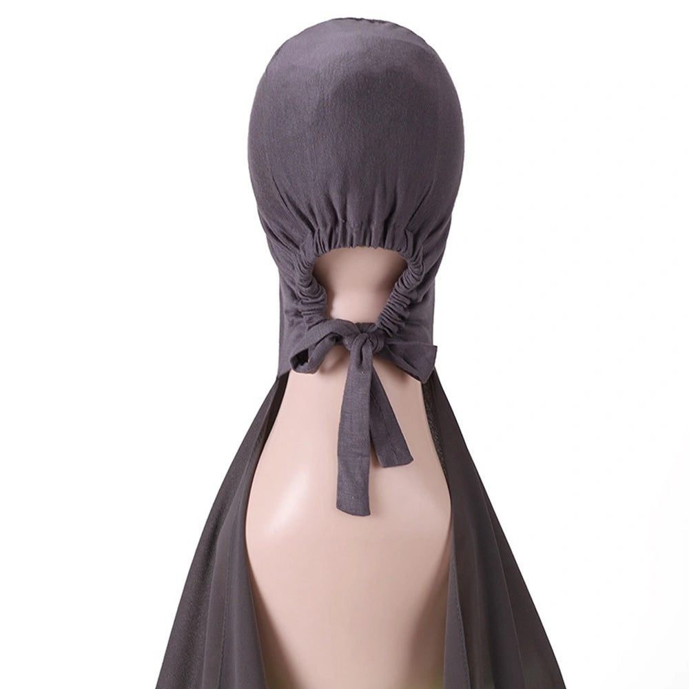 Hijab avec bonnet assorti pour femmes musulmanes #25001