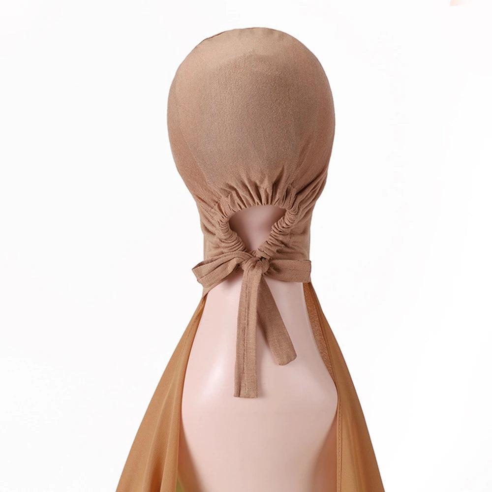 Hijab avec bonnet assorti pour femmes musulmanes #25001