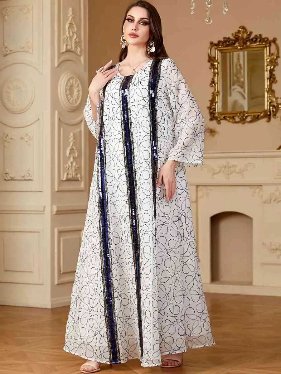 Paillettes Eid Caftan Kaftan Robe #244210