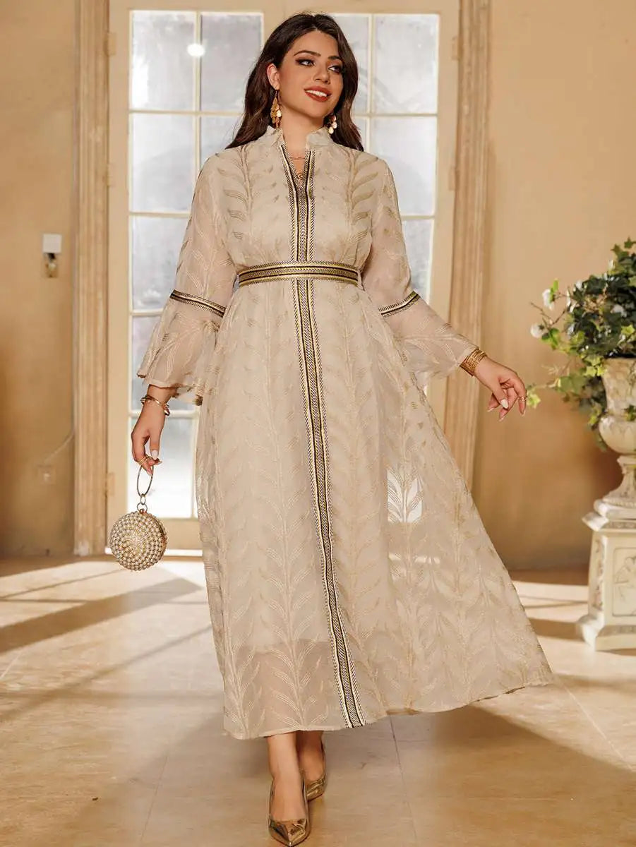 Robe caftan brodée Eid Doris