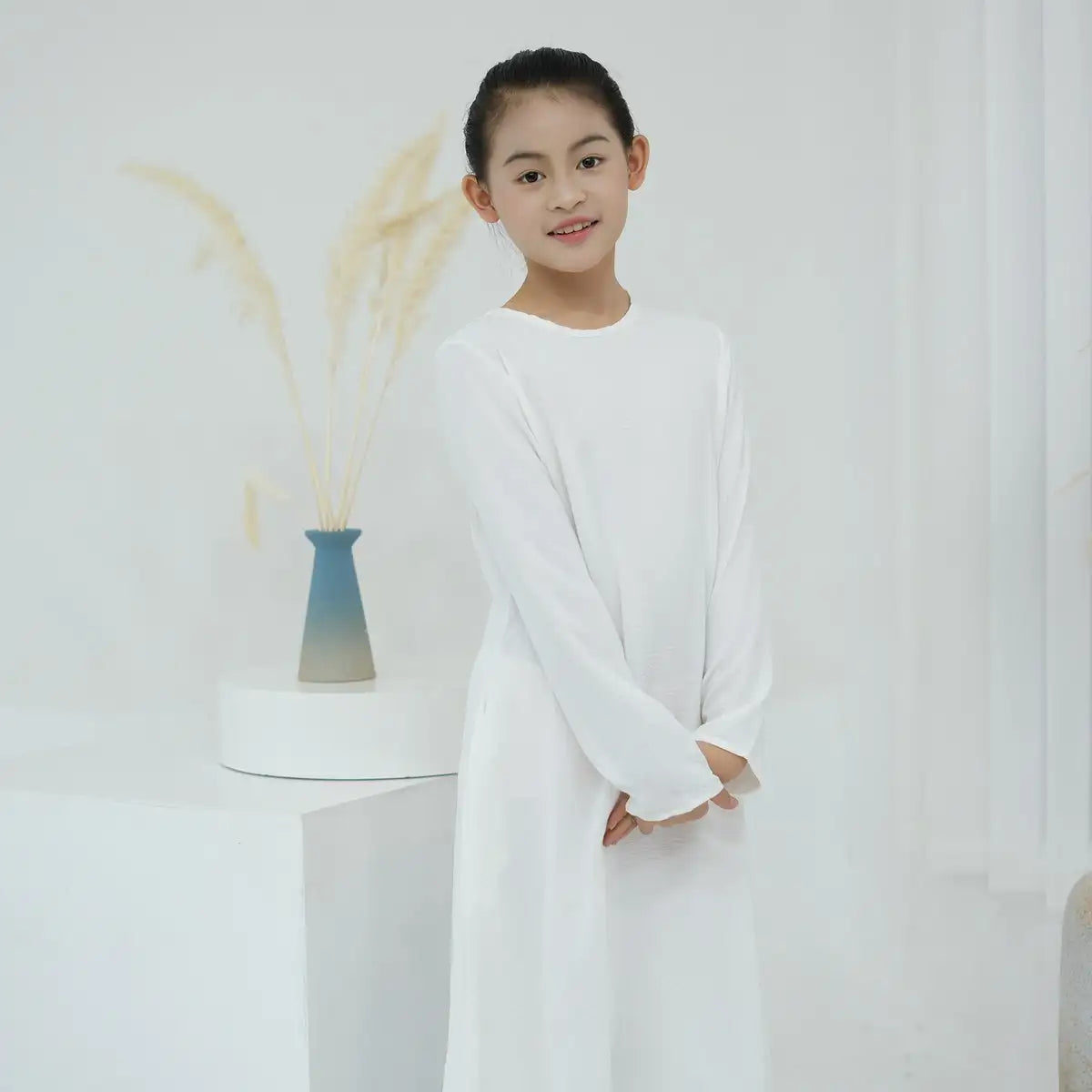 Moyen-Orient Arabe Enfant Fille Abaya Robe Intérieure Sous-Vêtement