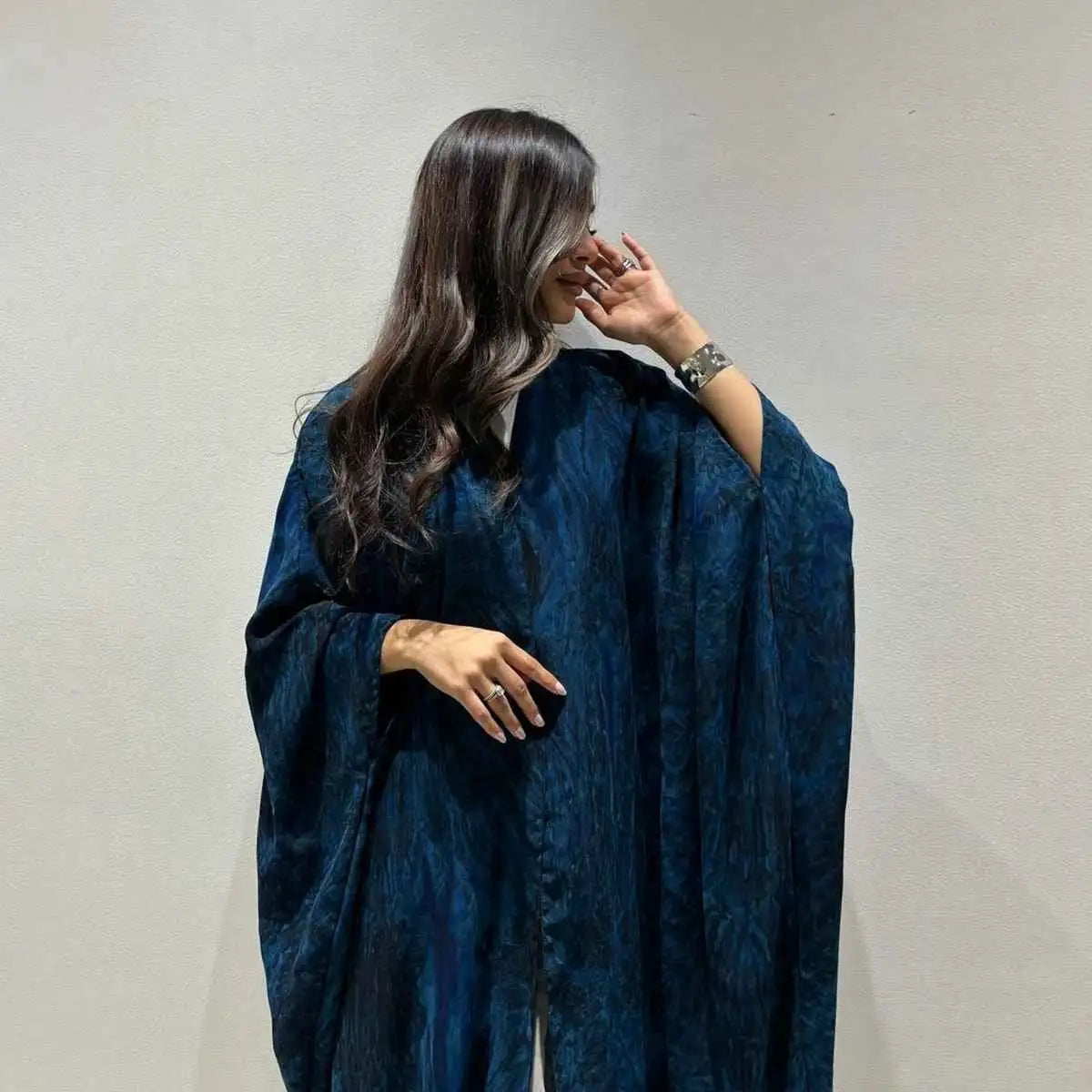 Robe Abaya ouverte Tie-dye Cadigan