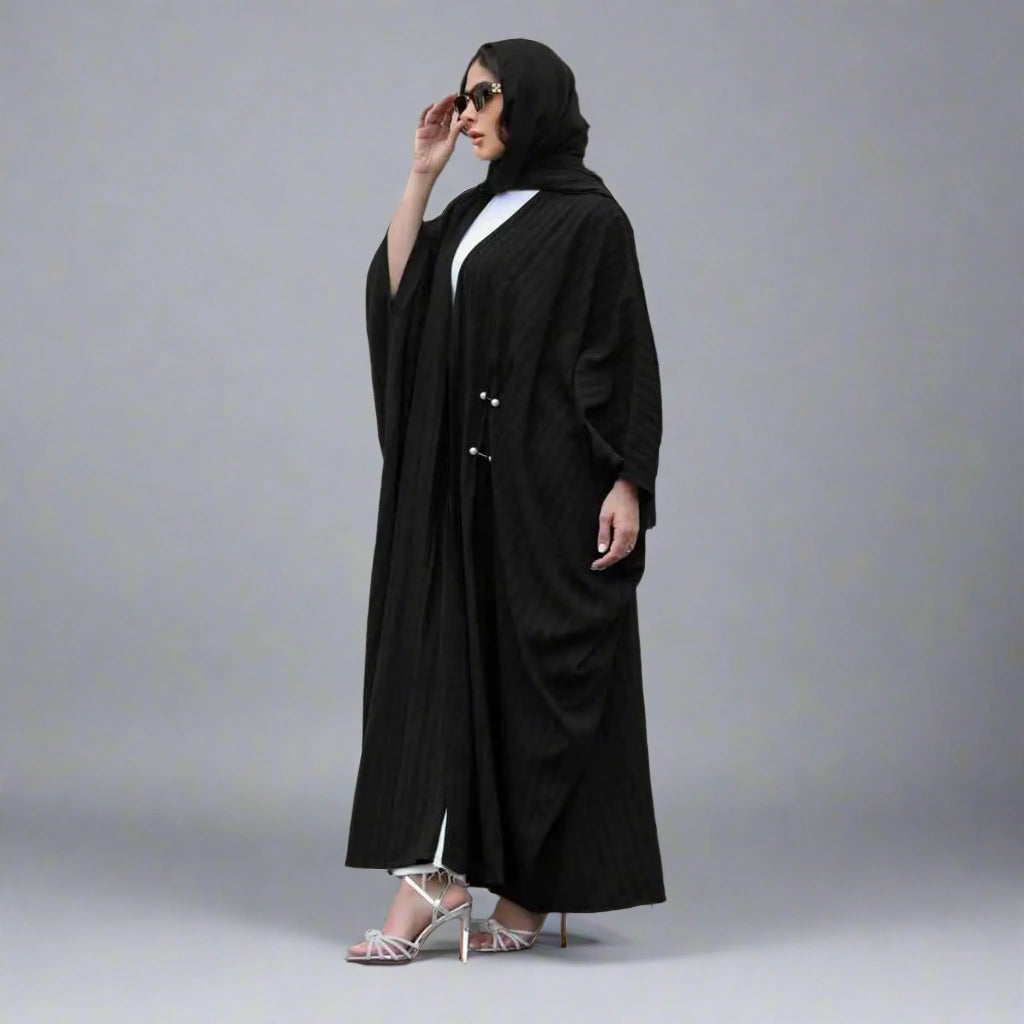 Muslim Women Cardigan Open Abaya Dress #25077