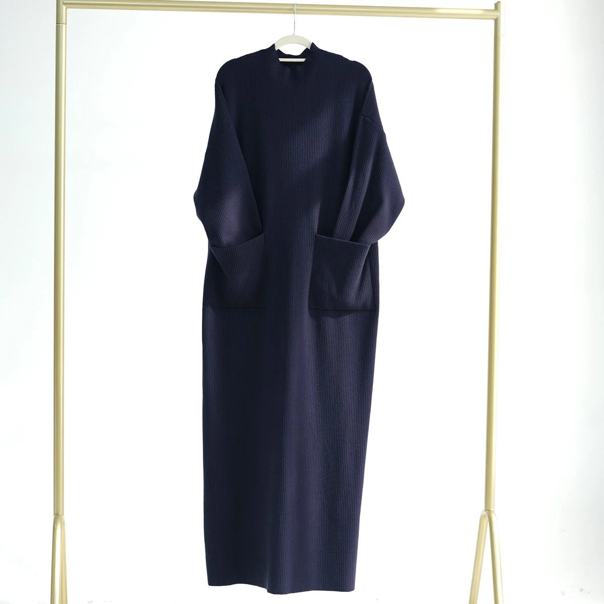 Robe Abaya épaisse en tricot pour l'hiver et l'automne #24917