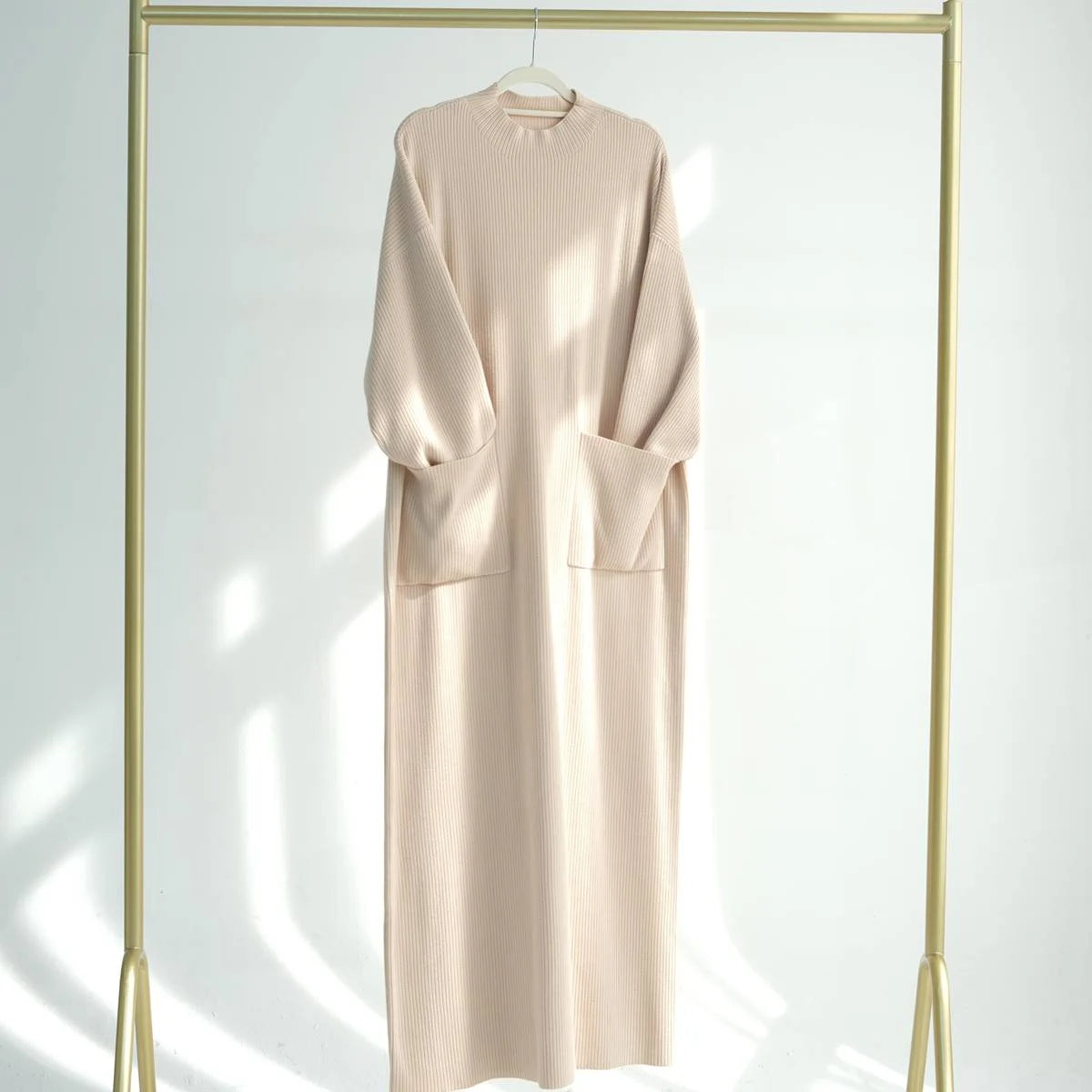Robe Abaya épaisse en tricot pour l'hiver et l'automne #24917