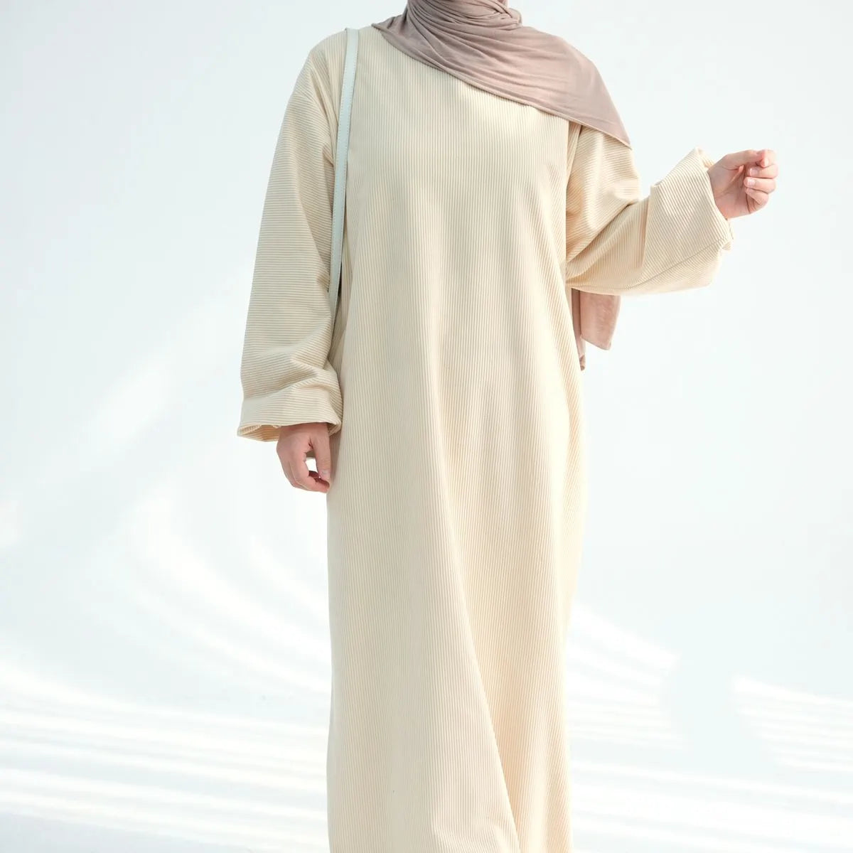 Robe Abaya en velours côtelé hiver-automne #24923