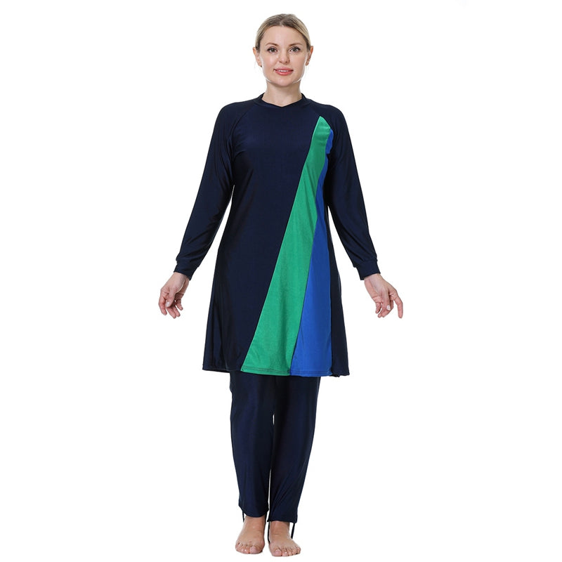 Maillot de bain 3 pièces grande taille 3XL-8XL pour femmes musulmanes, burkini, islamique