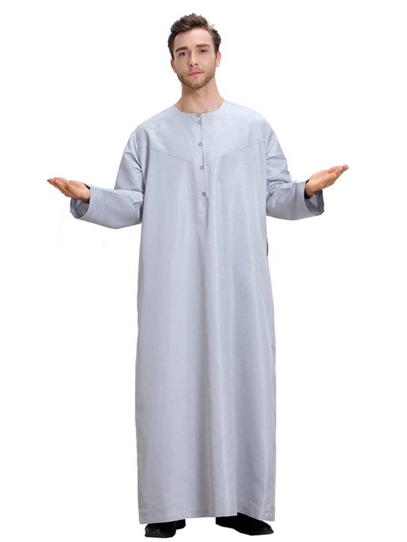 Vêtements arabes musulmans du Moyen-Orient pour hommes, Islam, Dubaï, Thobe islamique