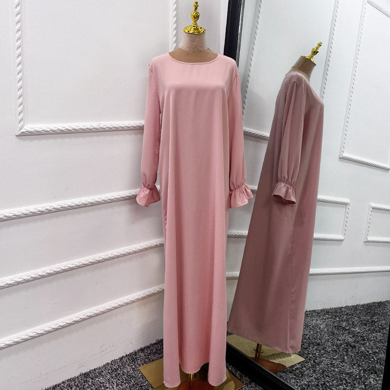Ensemble 2 pièces pour femmes musulmanes, jilbab Nida avec hauts, robe et robe