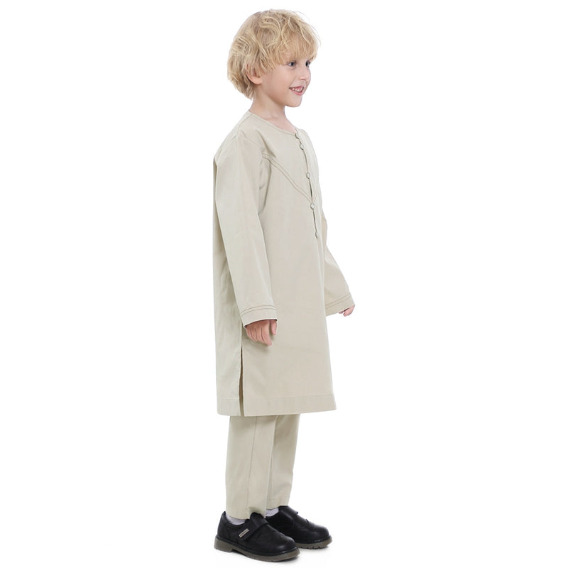 Ensemble haut et pantalon pour garçon musulman arabe